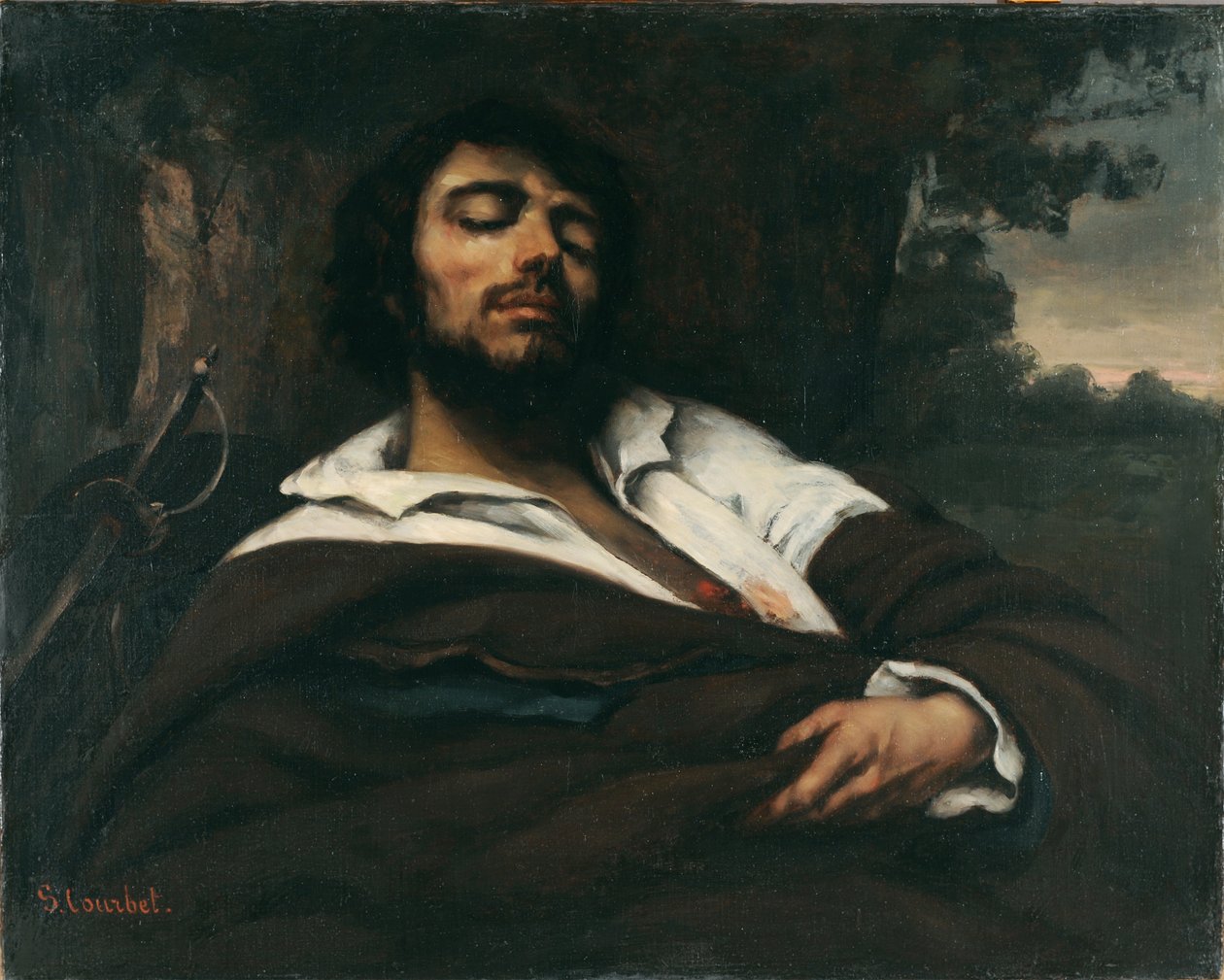 De sårede av Gustave Courbet