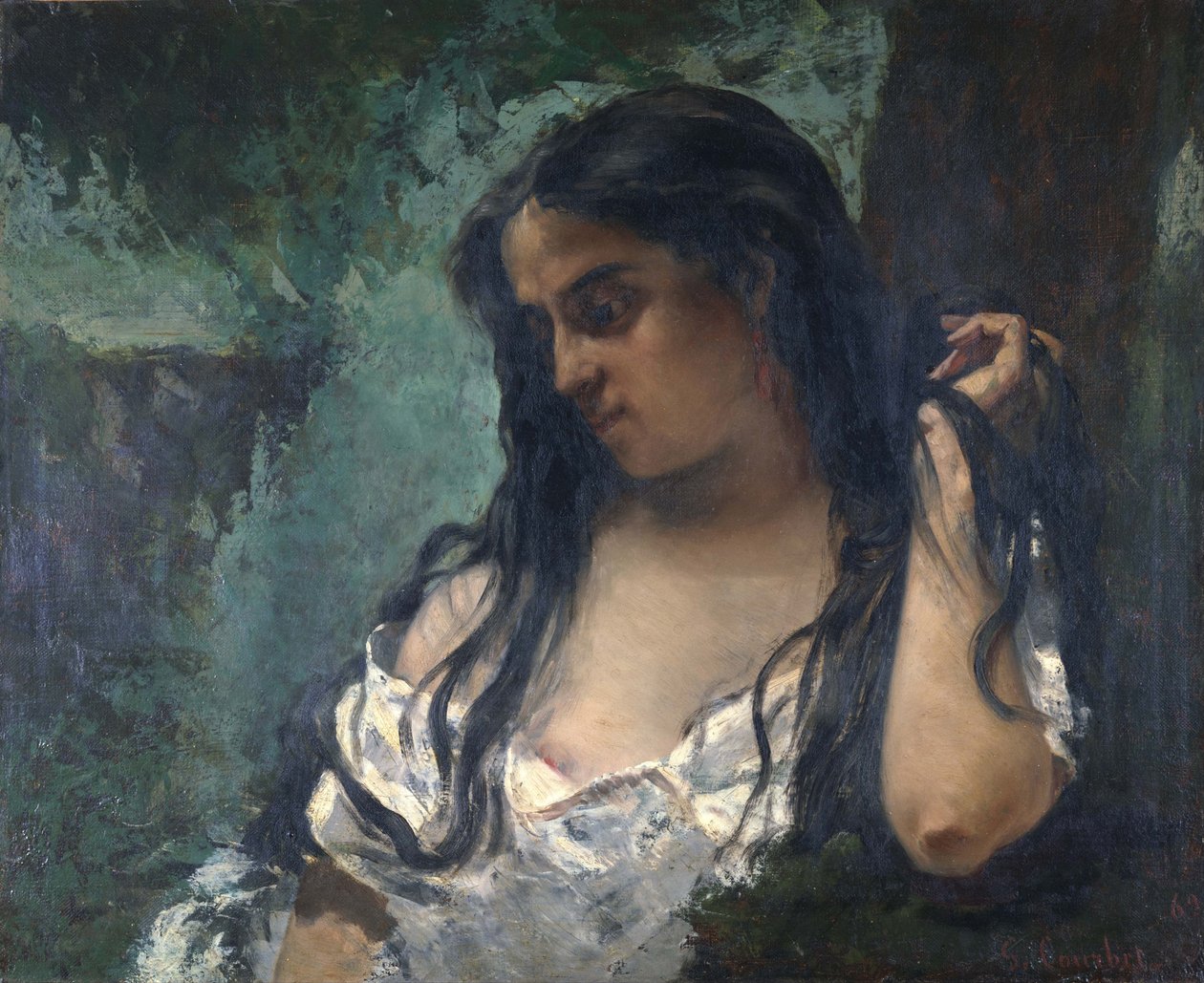 Sigøyner i ettertanke av Gustave Courbet
