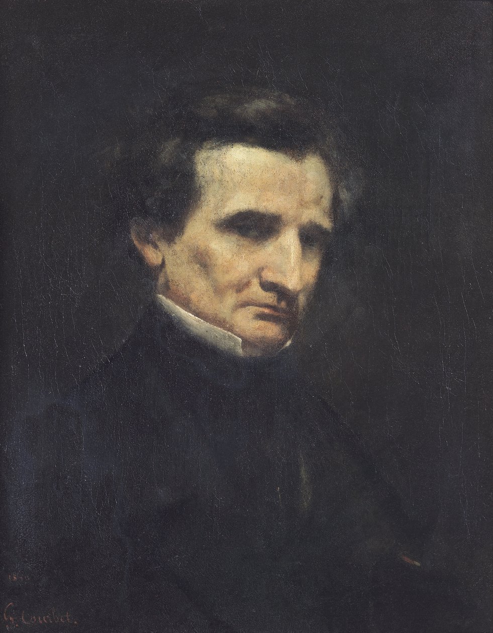 Hector Berlioz (1803-69) 1850 av Gustave Courbet