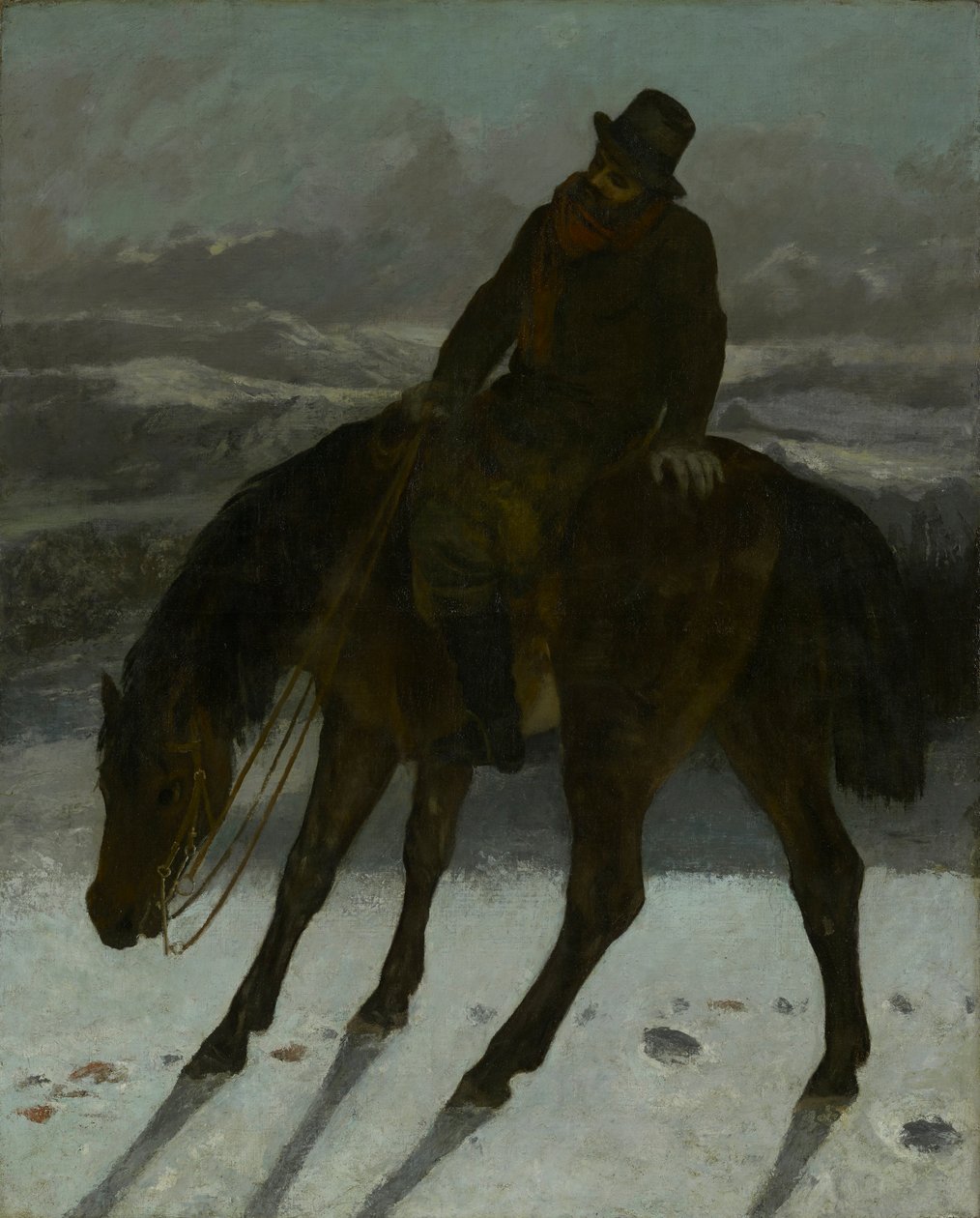 Jeger til hest av Gustave Courbet