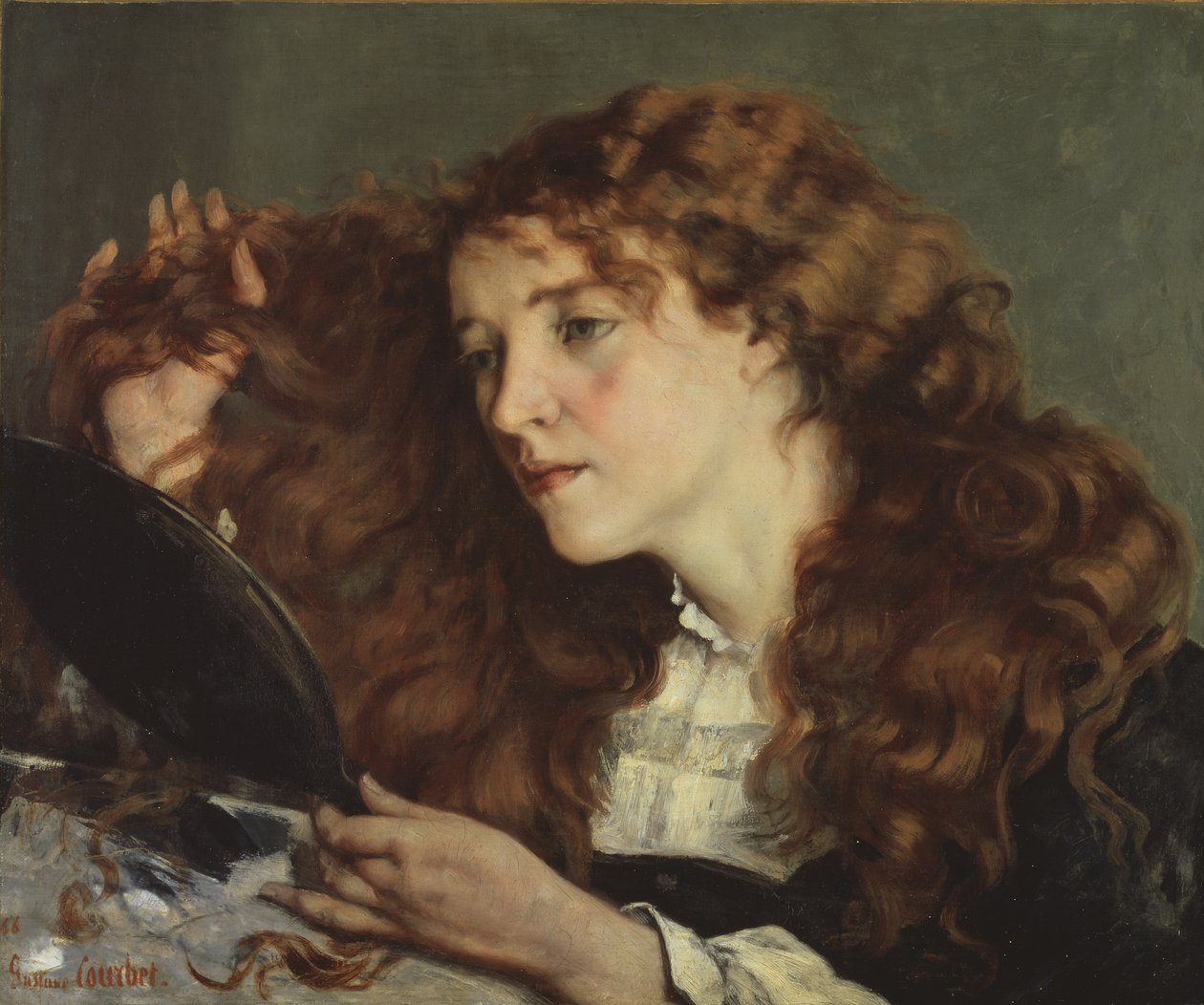 Jo, den vakre irske jenta, 1866 av Gustave Courbet