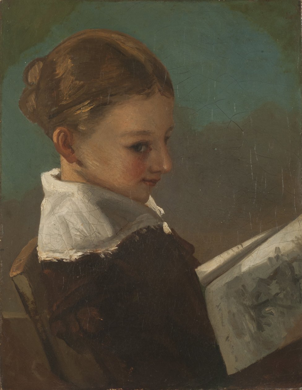 Juliette Courbet i en alder av ti (olje på lerret) av Gustave Courbet