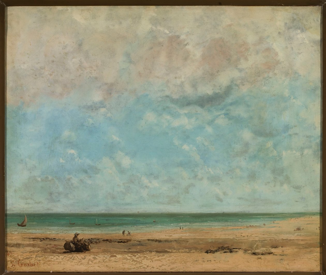 Kystlandskap av Gustave Courbet