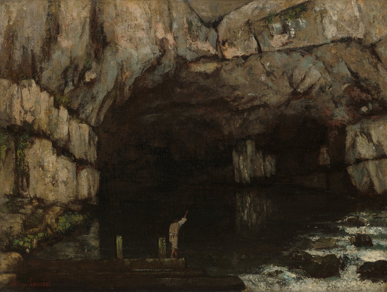 The Cave of the Loue, 1864. av Gustave Courbet