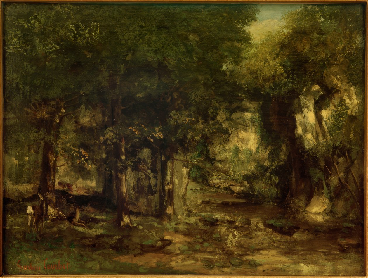 Hjorteleveransen ved Plaisir-Fontaine-strømmen av Gustave Courbet
