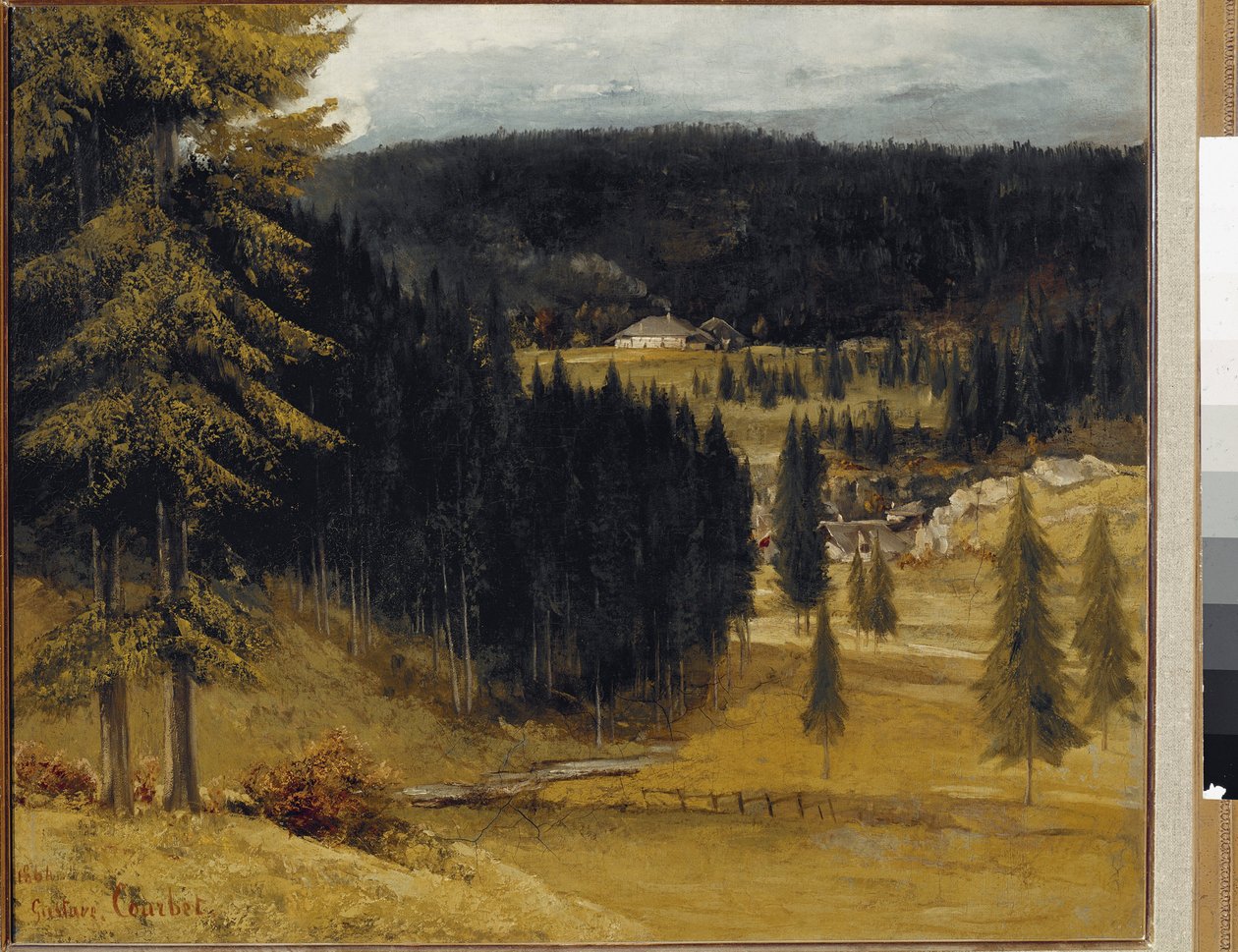 La ferme des Pussets av Gustave Courbet