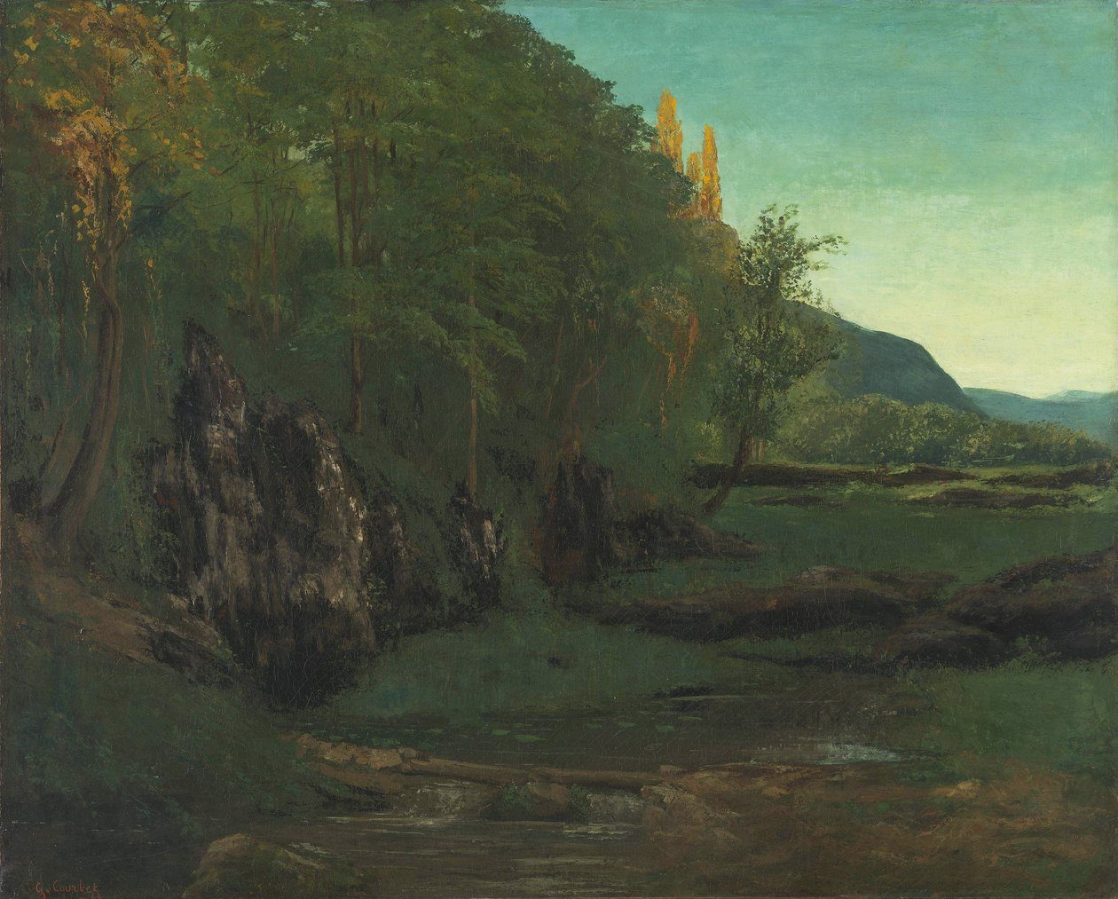Landskap fra Jura av Gustave Courbet