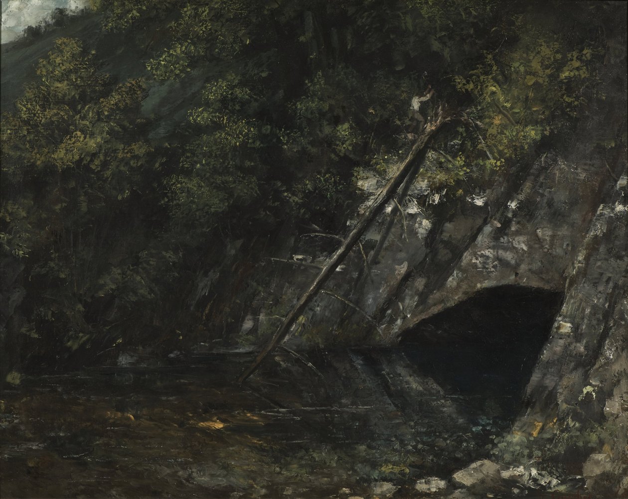 Landskap fra La Source Bleue av Gustave Courbet