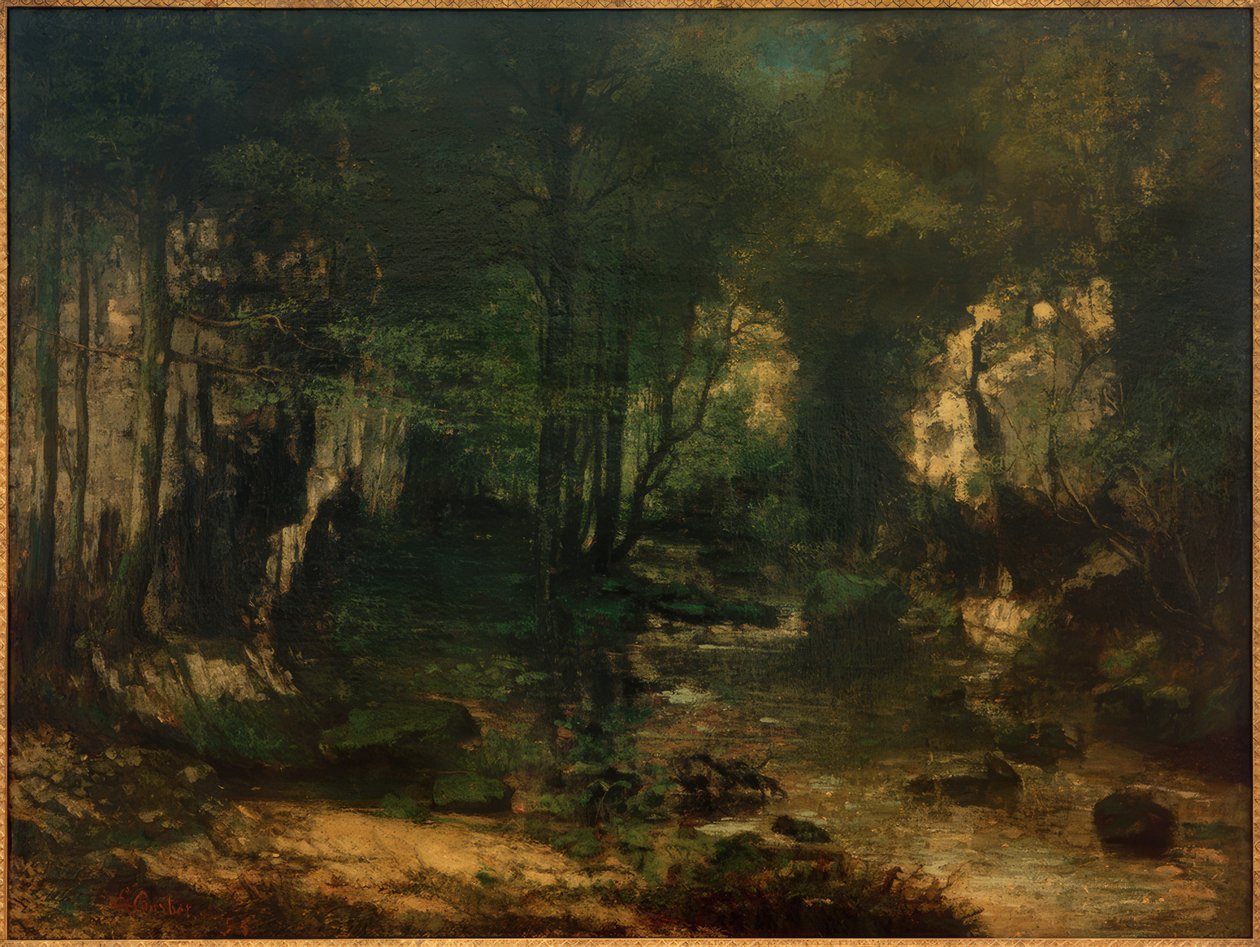 Ruisseau du Puits-Noir, Loue-dalen av Gustave Courbet