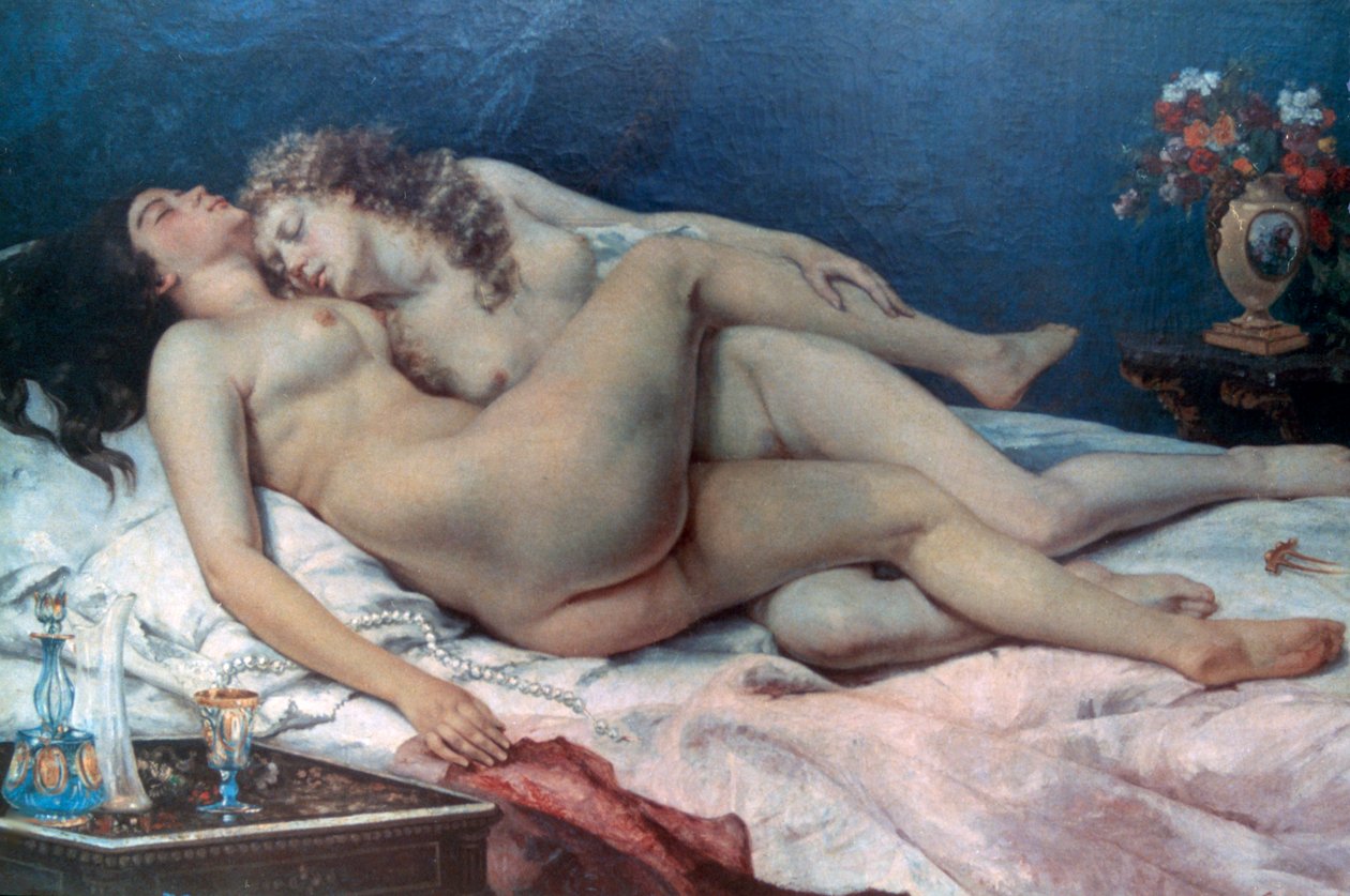 Søvn, 1866 av Gustave Courbet