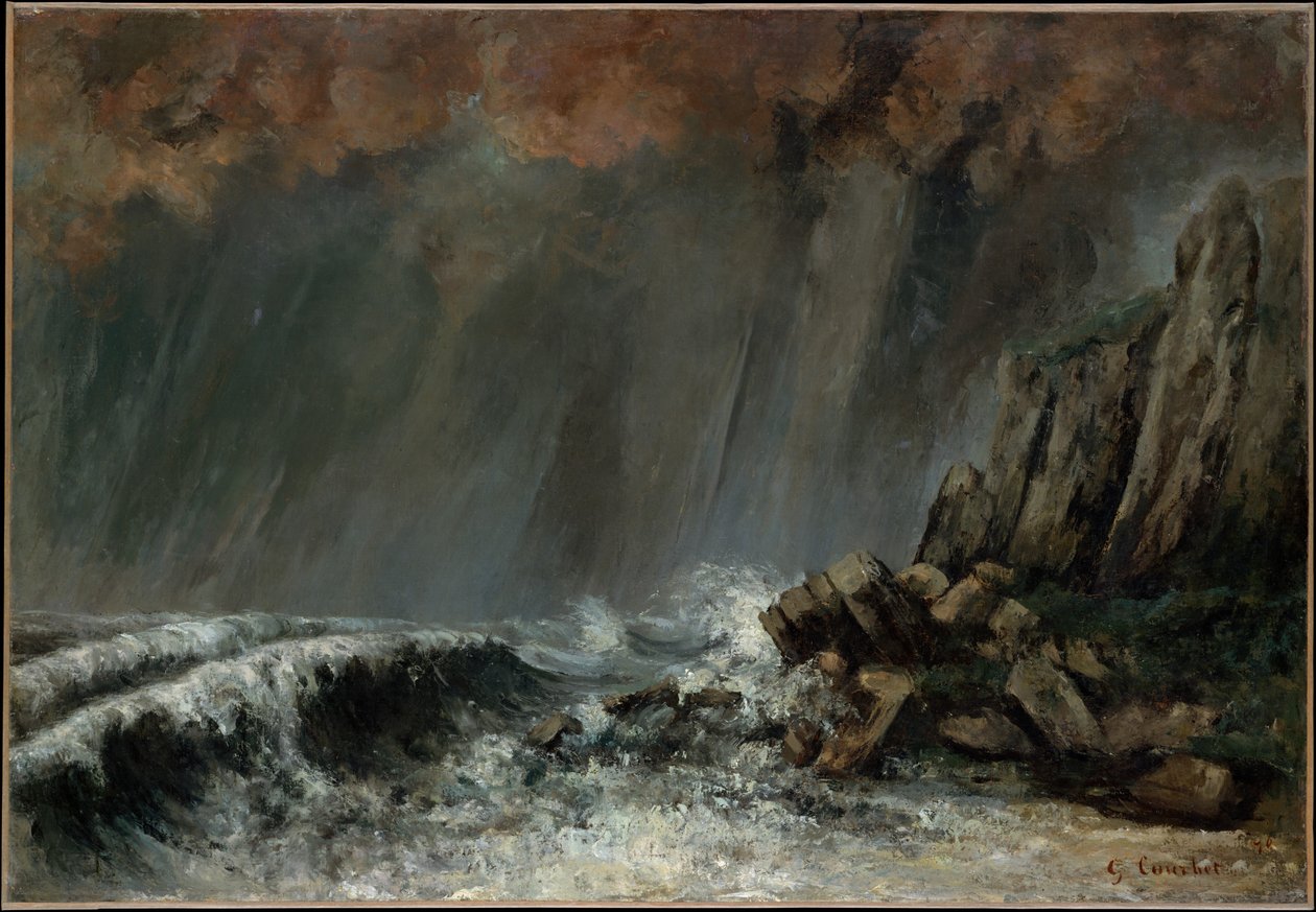 Marine: Vannskruen av Gustave Courbet