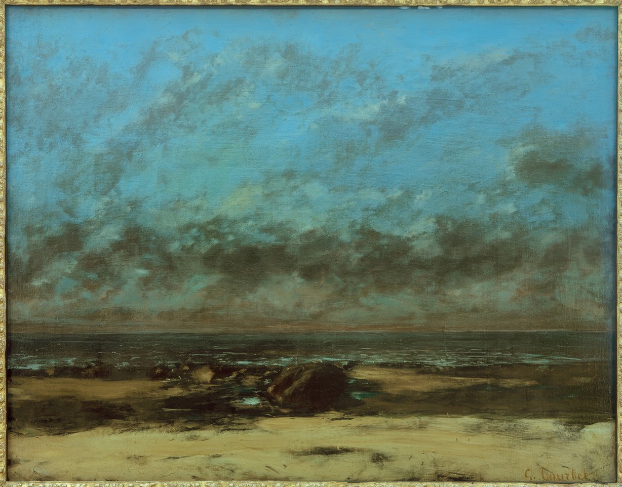 Marine, lavvann av Gustave Courbet