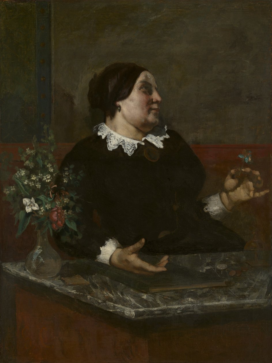 Mor Grégoire, 1855 og 1857-59 av Gustave Courbet