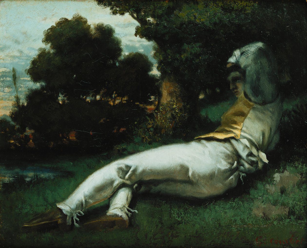 Lur; La Sieste, ca. 1841-42 av Gustave Courbet