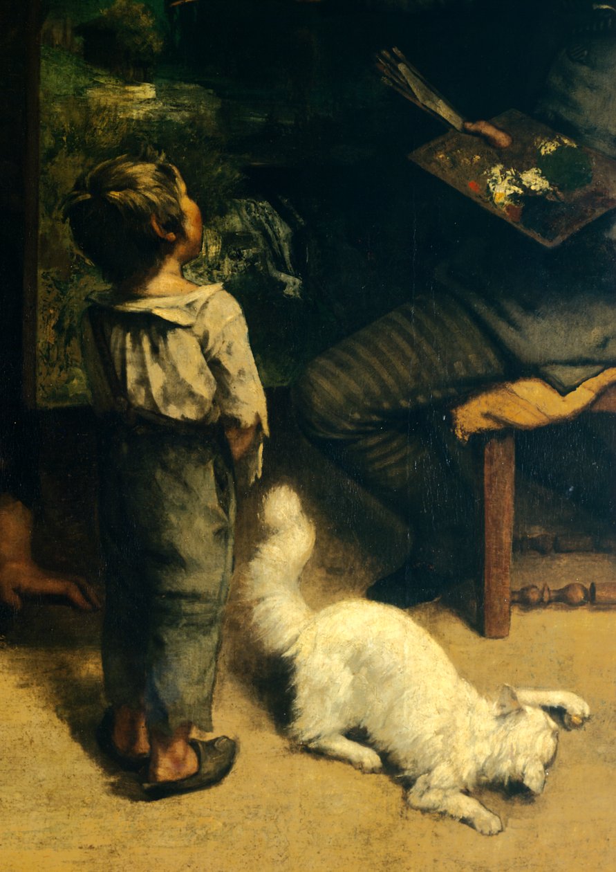Malerens atelier av Gustave Courbet