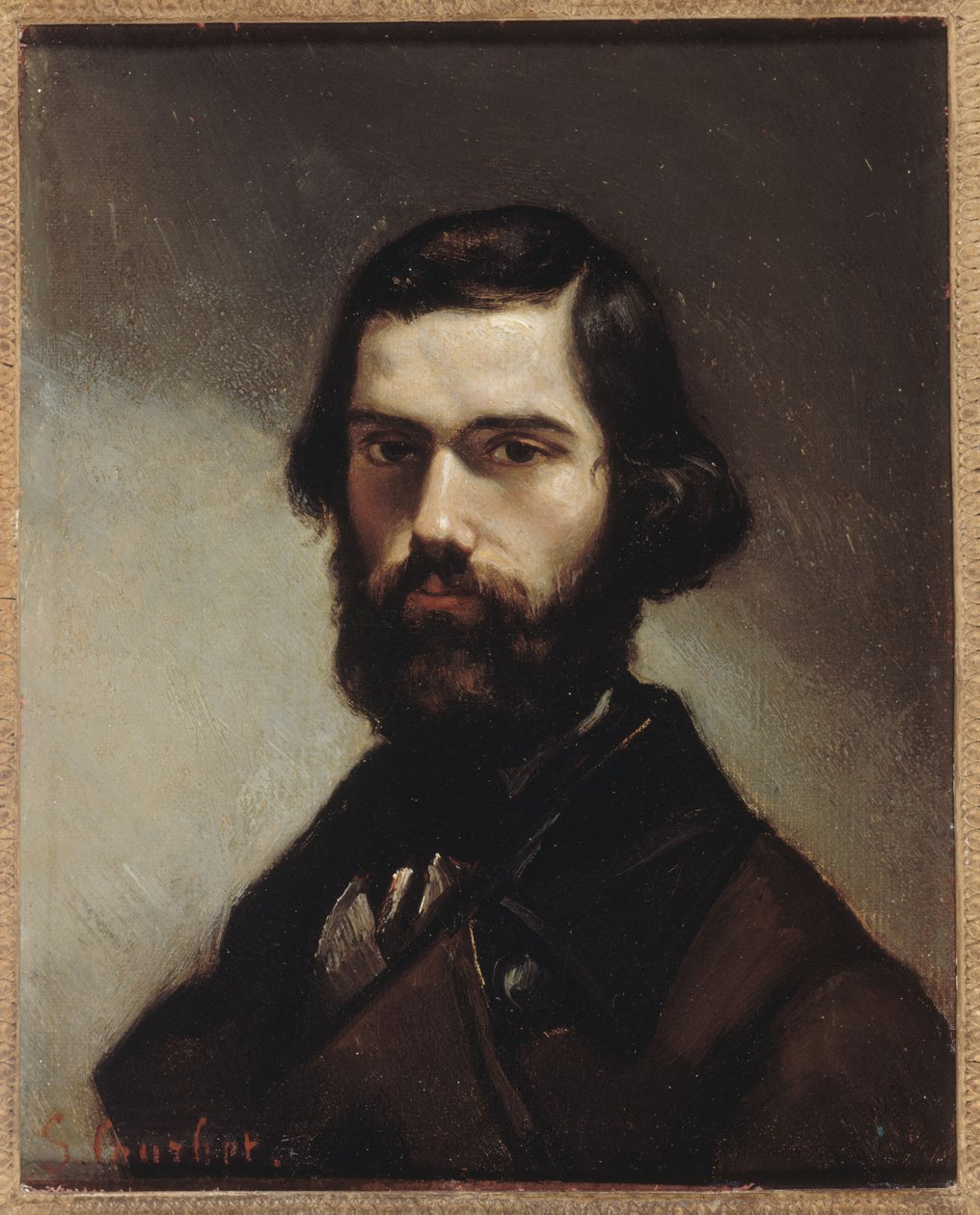 Portrett av Jules Vallès (1832–1885), forfatter. av Gustave Courbet
