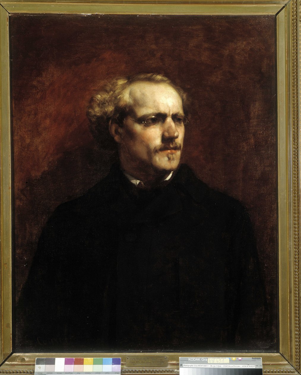 Portrett av André Grangier av Gustave Courbet
