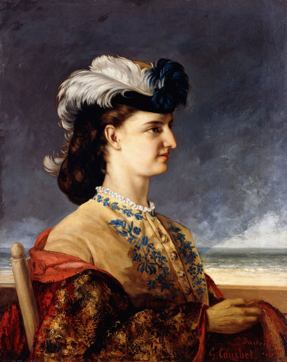 Portrett av grevinne Karoly, 1865 av Gustave Courbet