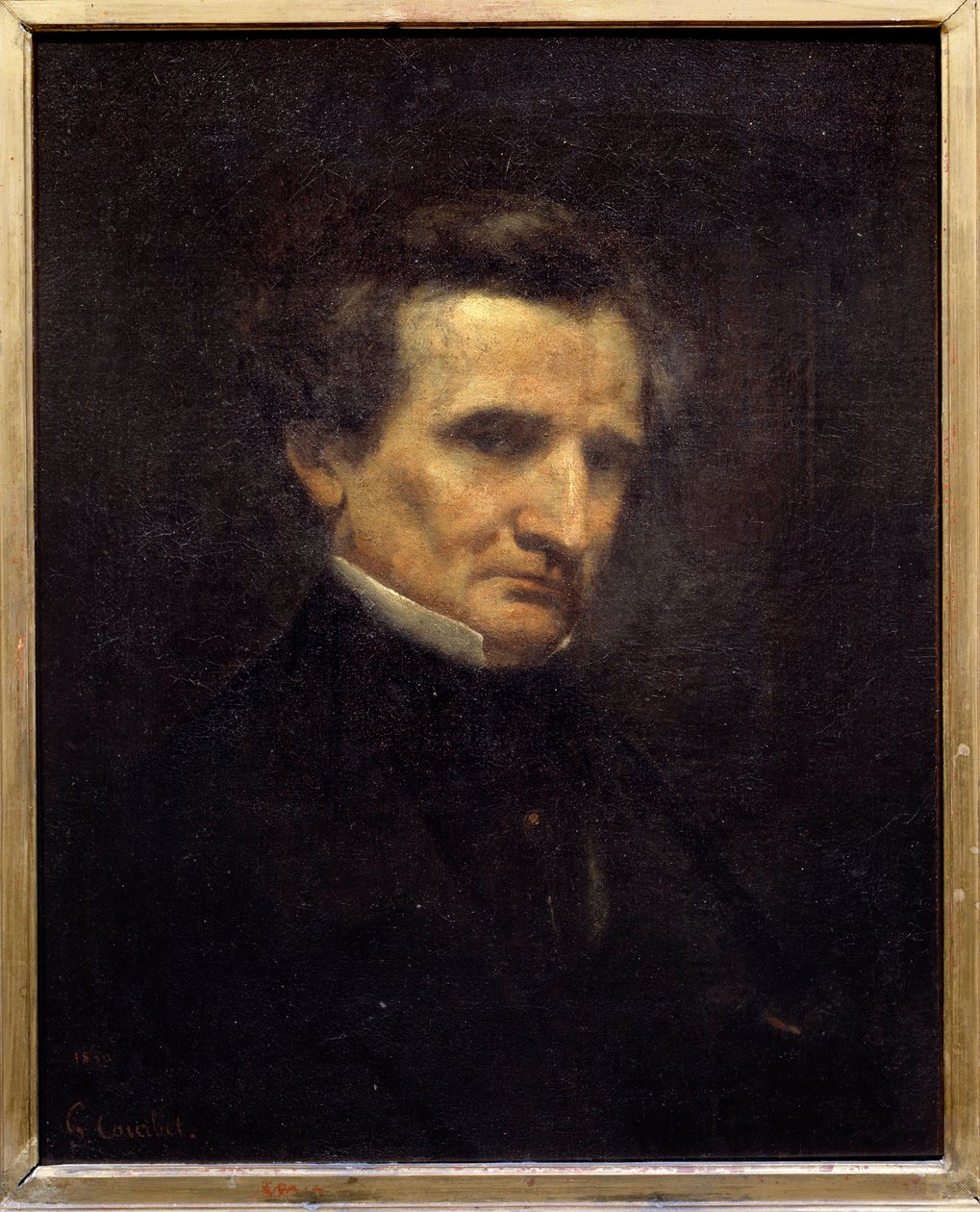 Portrett av Hector Berlioz (1803-1869), fransk komponist. Maleri av Gustave Courbet (1819-1877) av Gustave Courbet