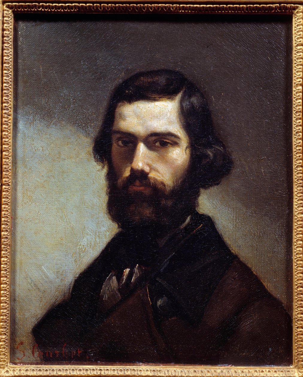 Portrett av Jules Valles (1832-1885) forfatter, journalist og politiker. Maleri av Gustave Courbet (1819-1877) av Gustave Courbet