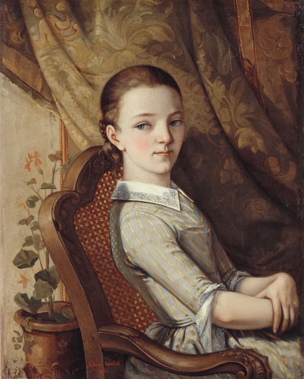 Portrett av Juliette Courbet av Gustave Courbet