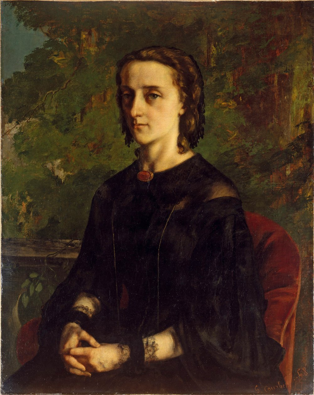 Portrett av Mme de Brayer eller det polske eksilet, 1858 av Gustave Courbet (1819-1877) av Gustave Courbet