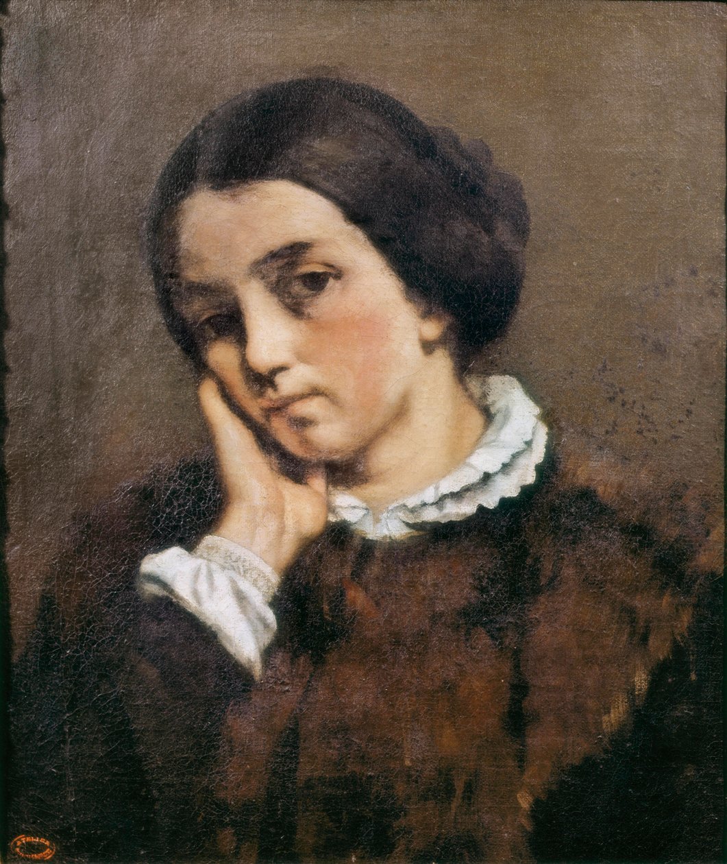 "Portrett av Zelie Courbet" 1846 (olje på lerret) av Gustave Courbet