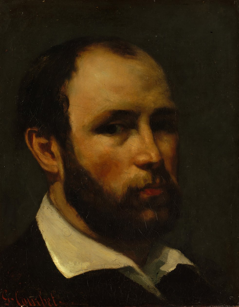 Portrett av en mann, sannsynligvis ca. 1862. av Gustave Courbet