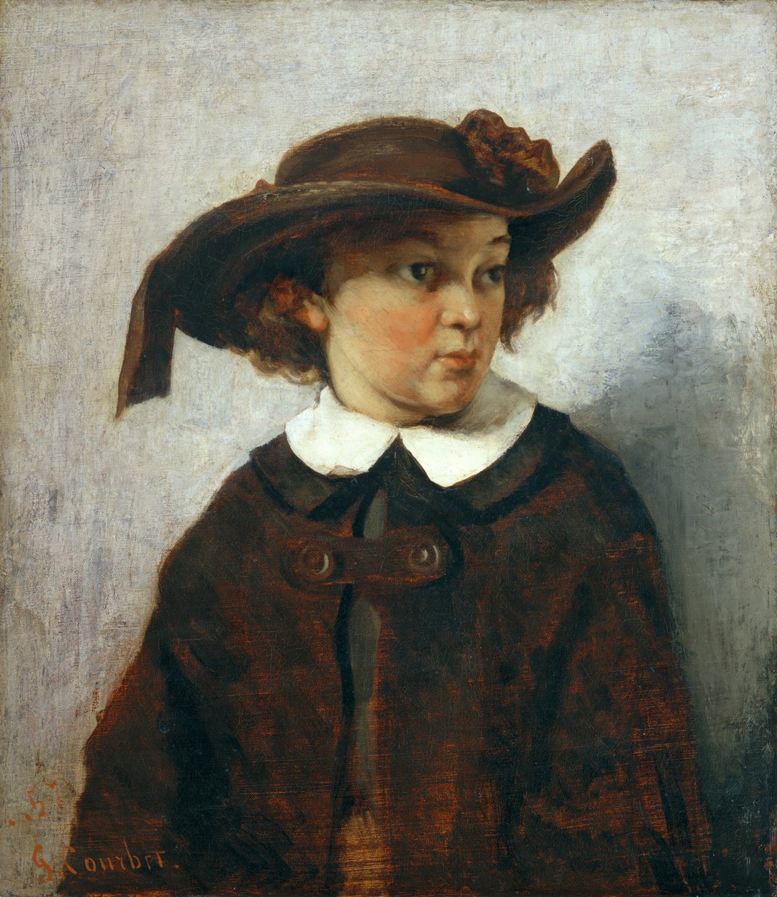 Portrett av en ung jente av Gustave Courbet