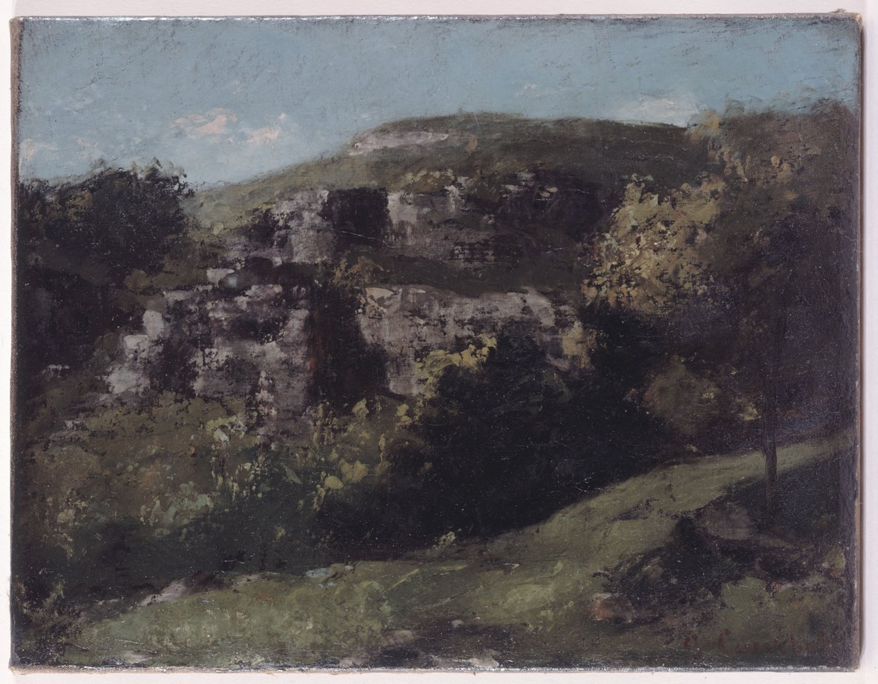 Klipper ved Ornans av Gustave Courbet