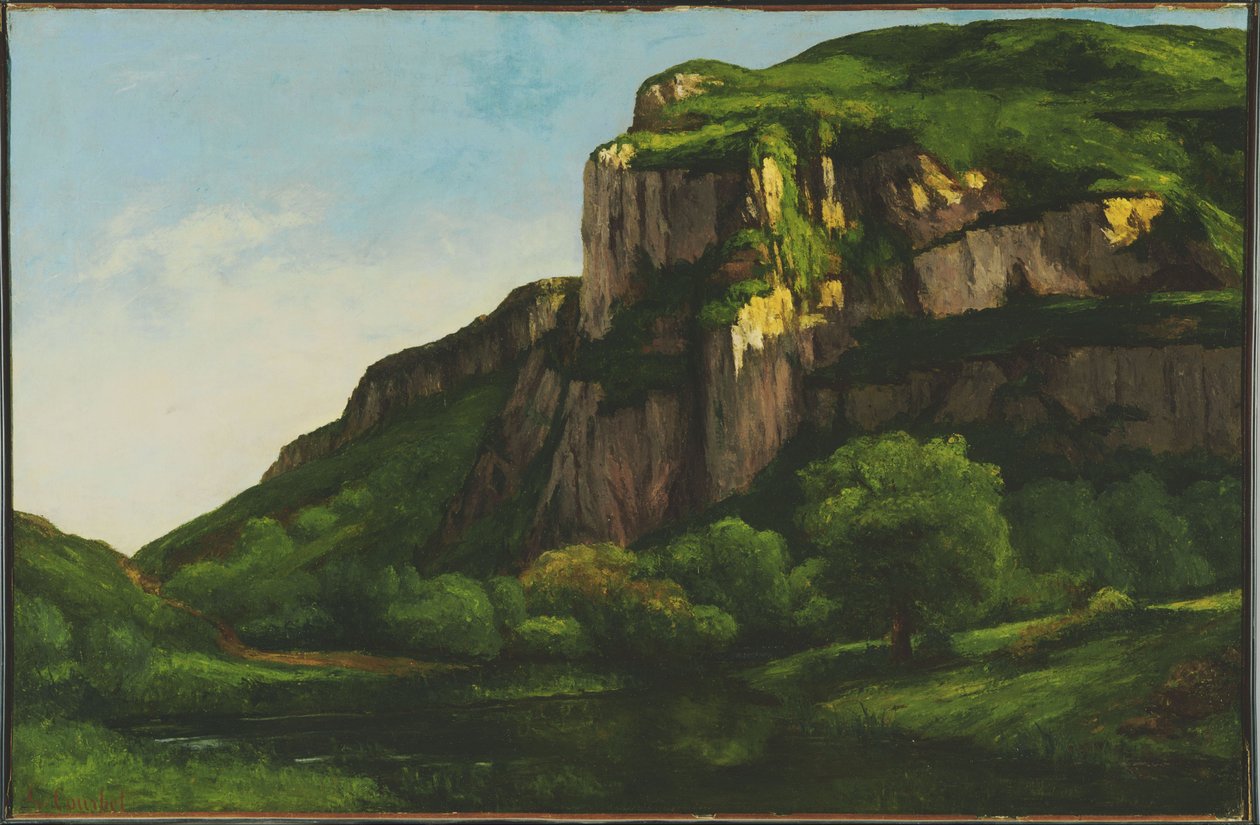 Klipper ved Mouthier av Gustave Courbet