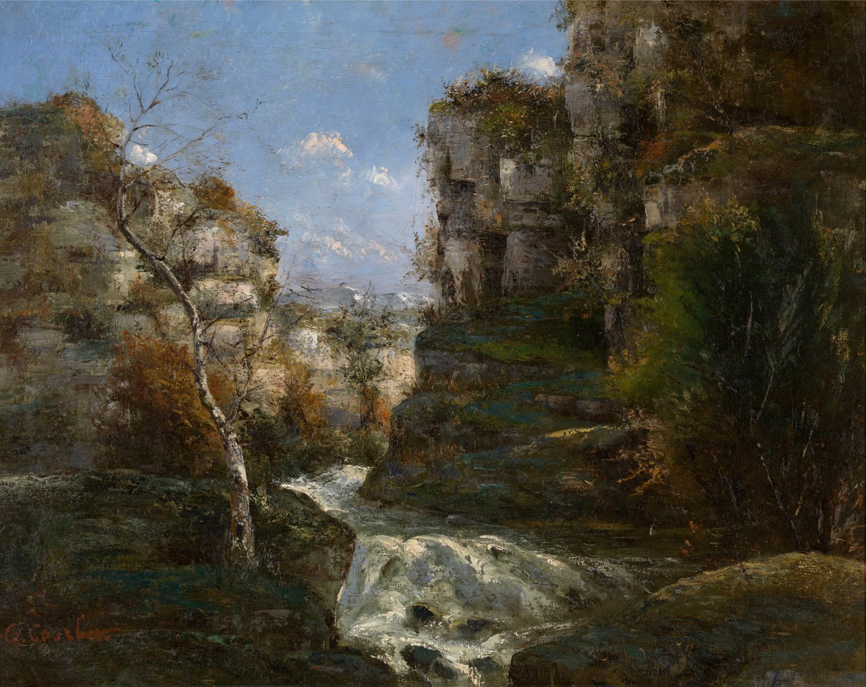 Klipper nær Ornans av Gustave Courbet