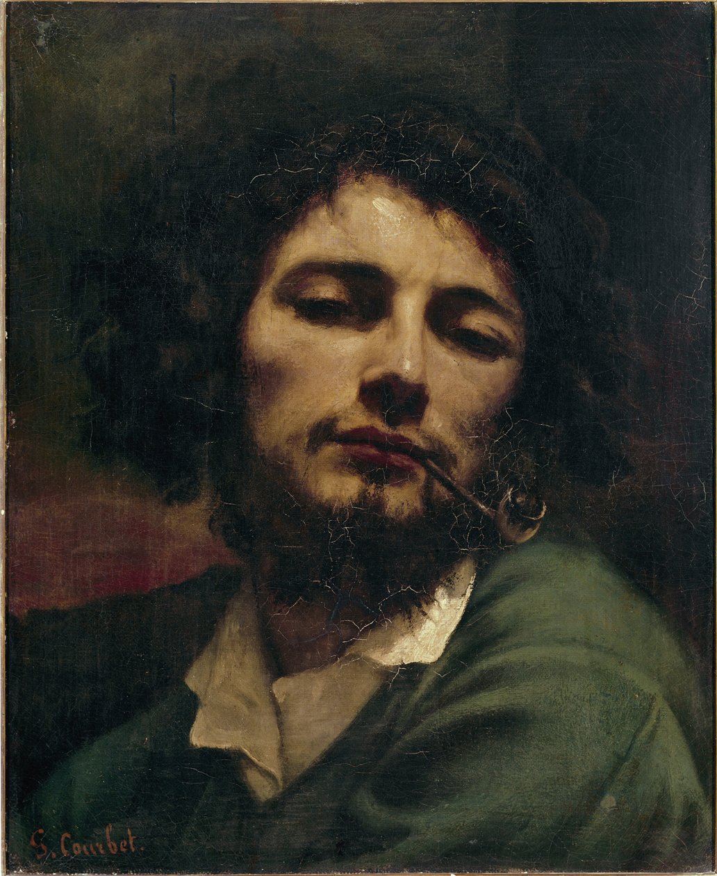 Selvportrett eller mannen med pipen Maleri av Gustave Courbet av Gustave Courbet