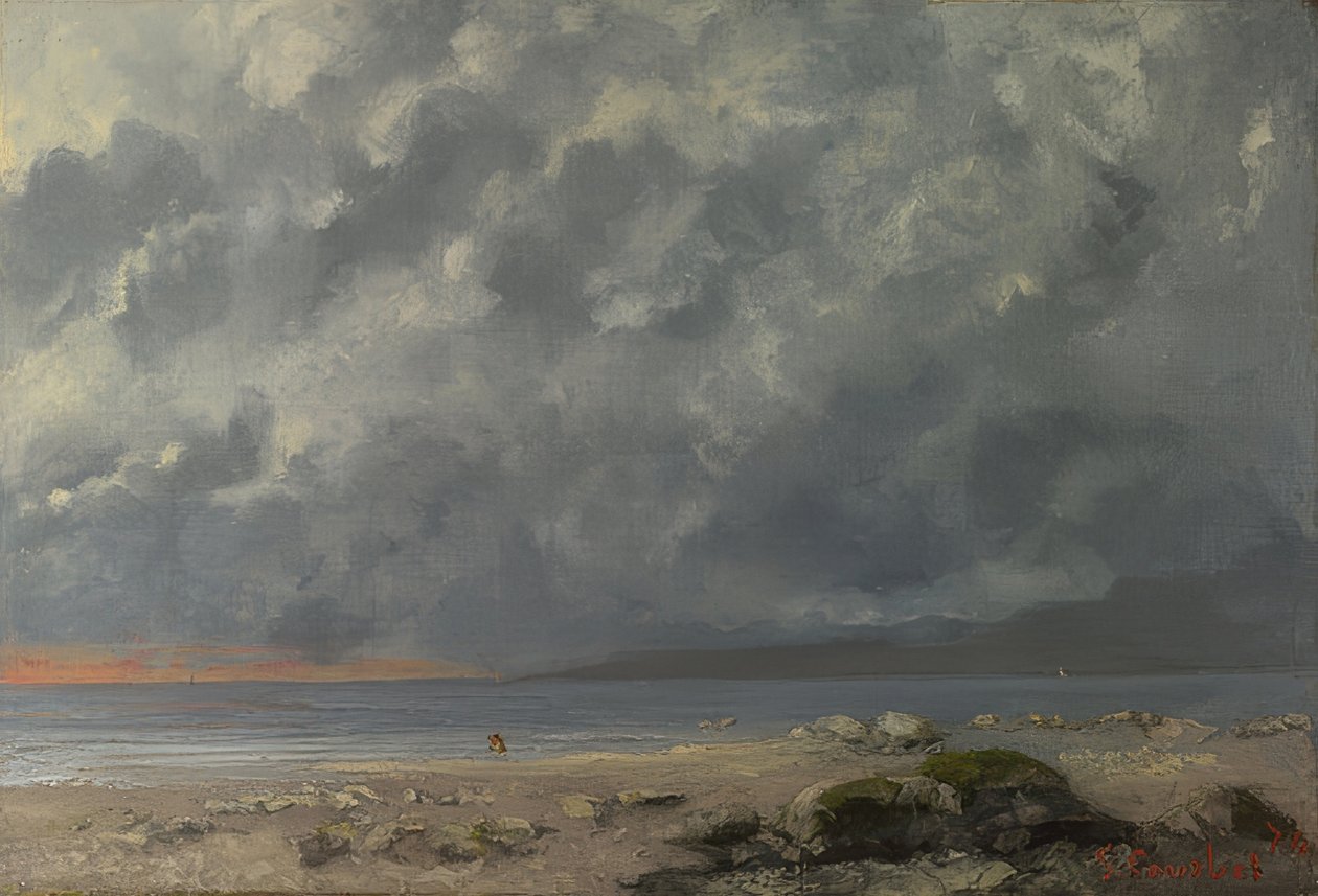 Strandmusikk. 1874 av Gustave Courbet