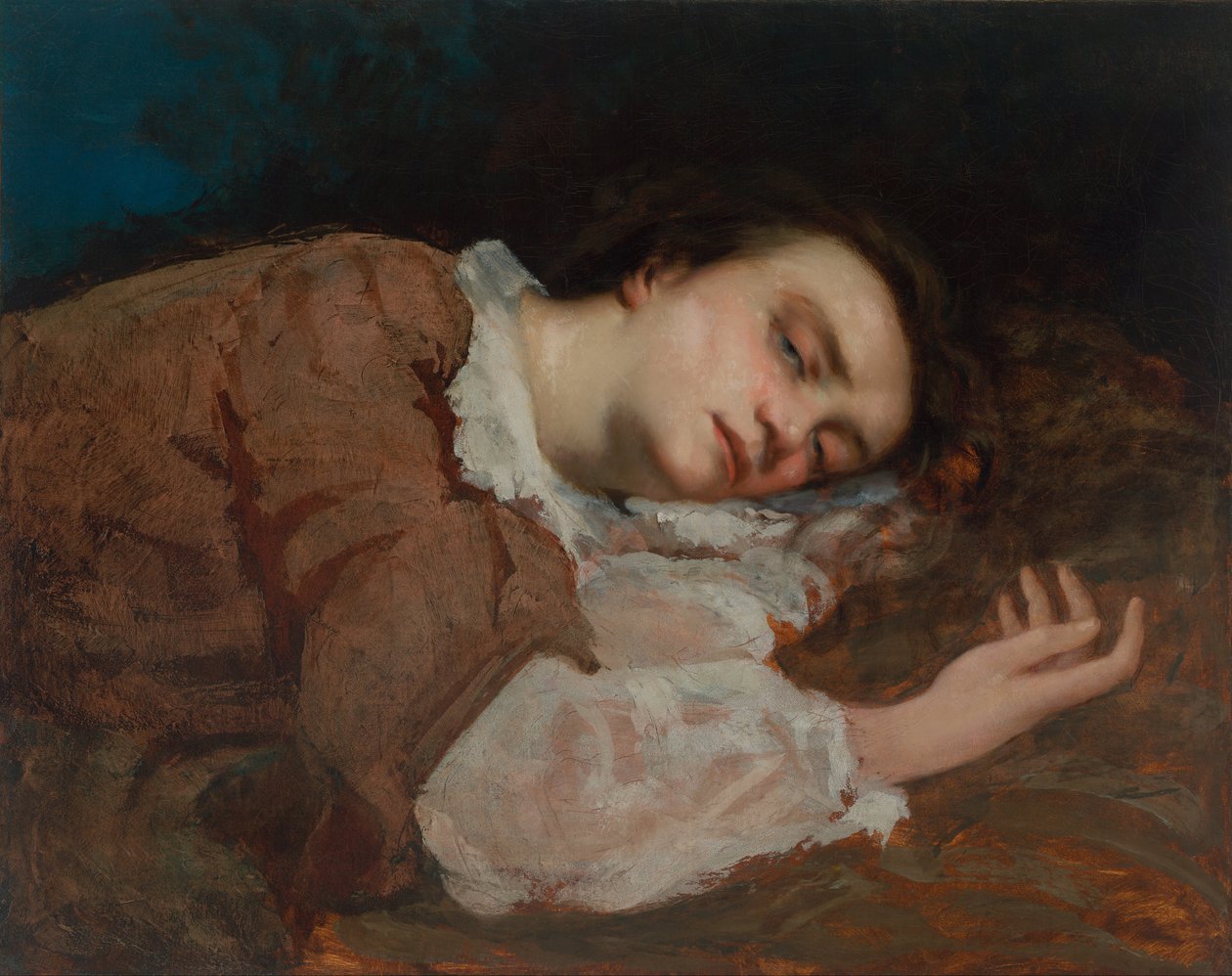 Studie for The Ladies of the Banks of the Seine Summer, 1856 av Gustave Courbet