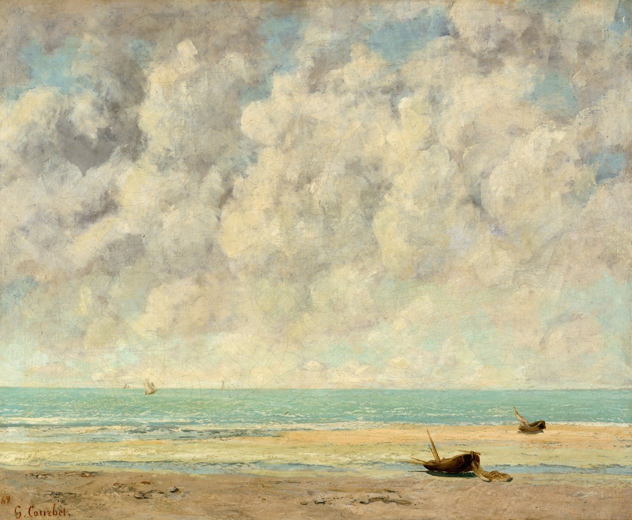 Det stille havet av Gustave Courbet
