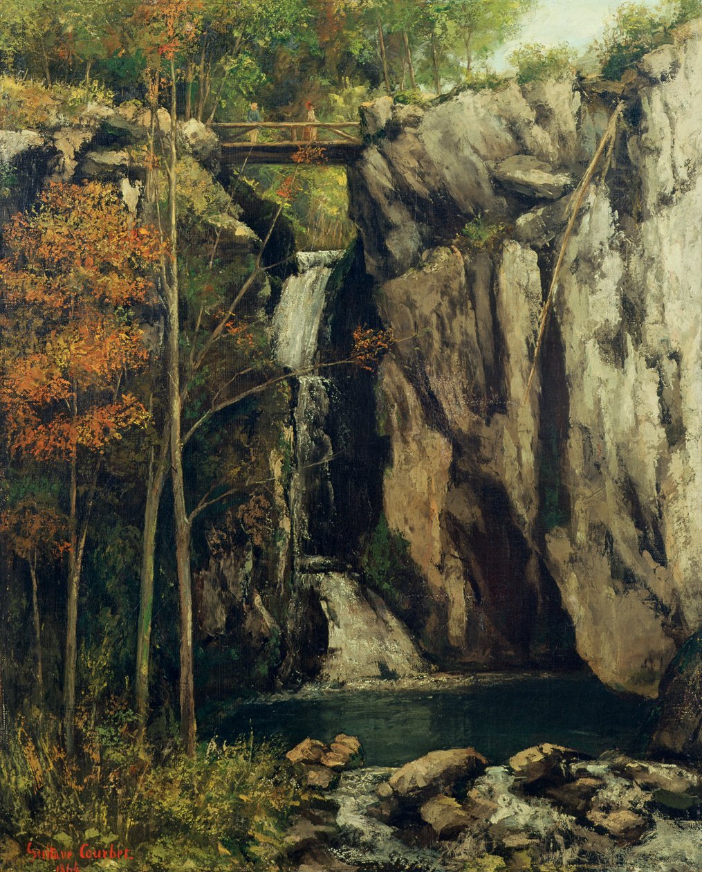 Kløften ved Conches av Gustave Courbet