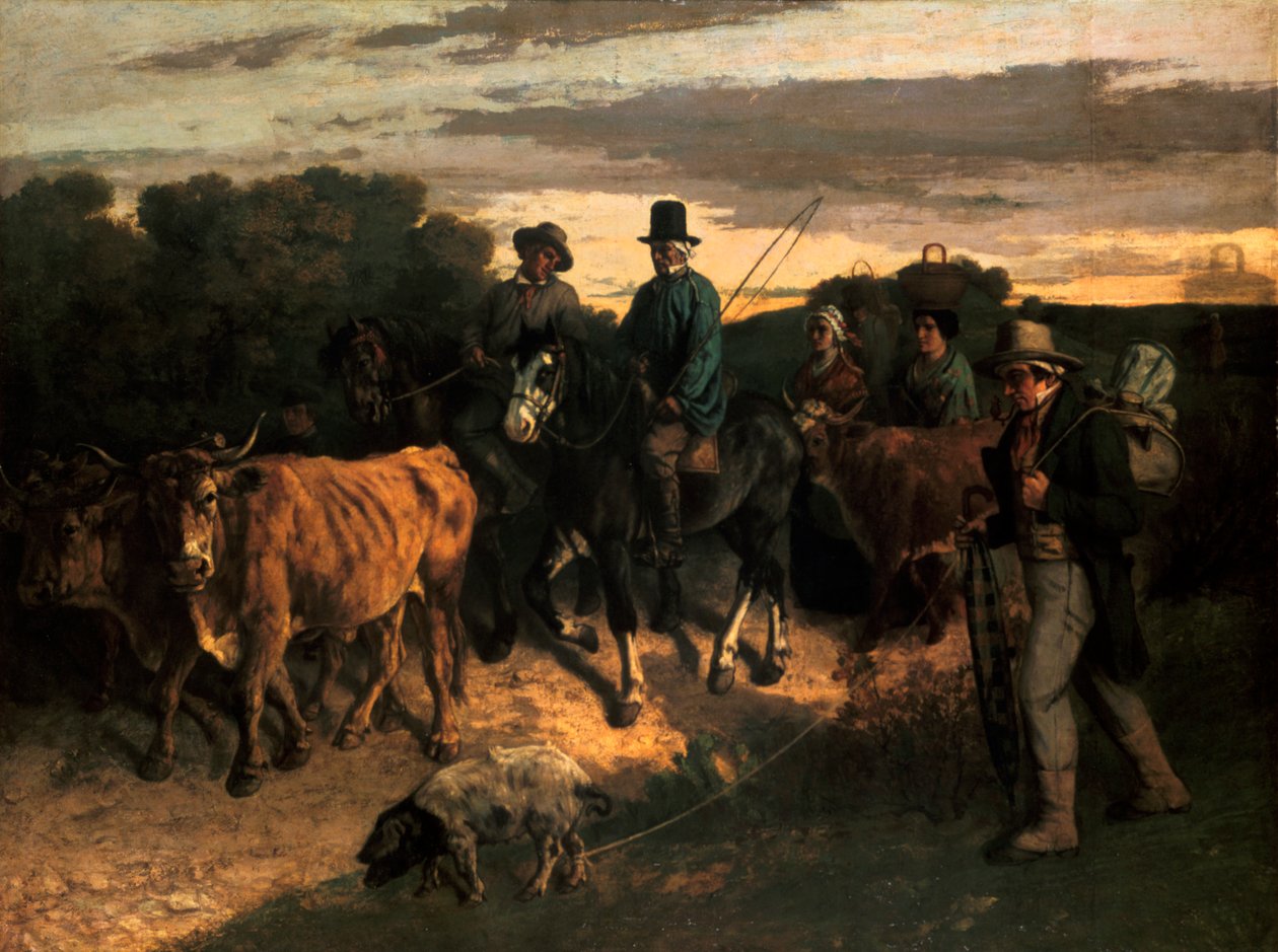 The Farmers of Flagey The Peasants of Flagey, 1855 av Gustave Courbet