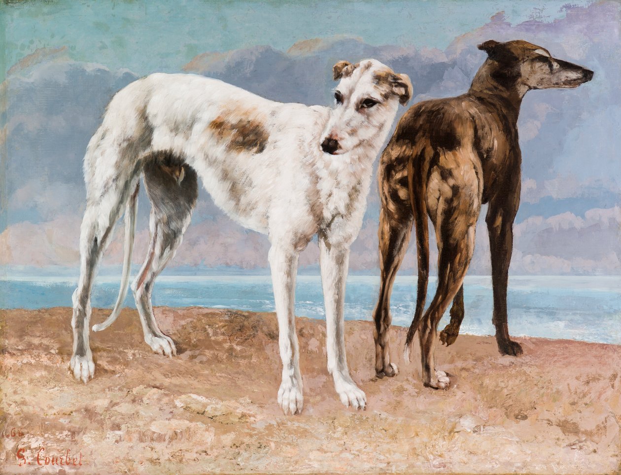 Greyhoundene til Comte de Choiseul av Gustave Courbet