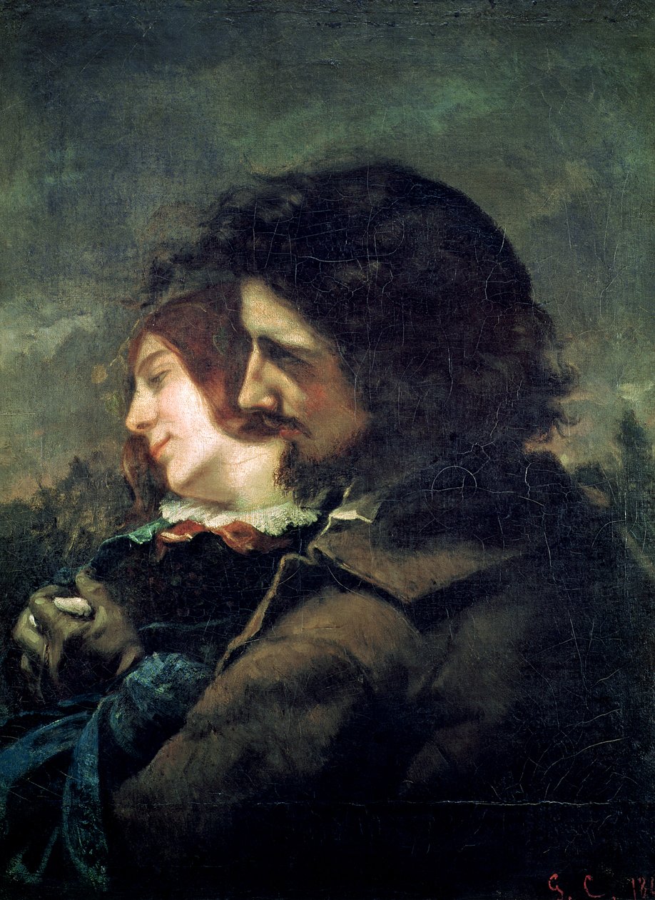 De glade elskere, 1844 av Gustave Courbet