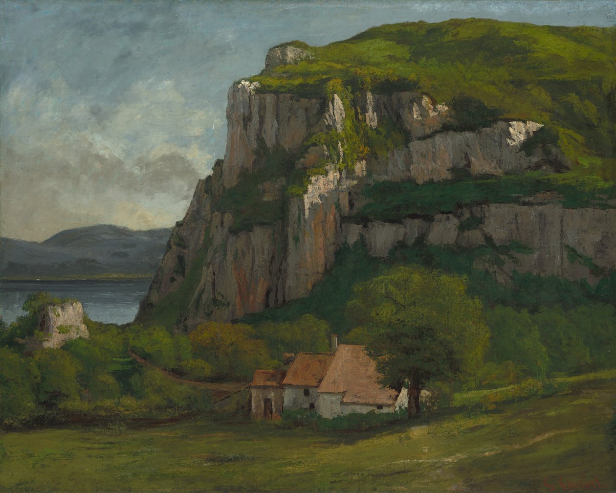 The Rock of Hautepierre, ca. 1869 av Gustave Courbet