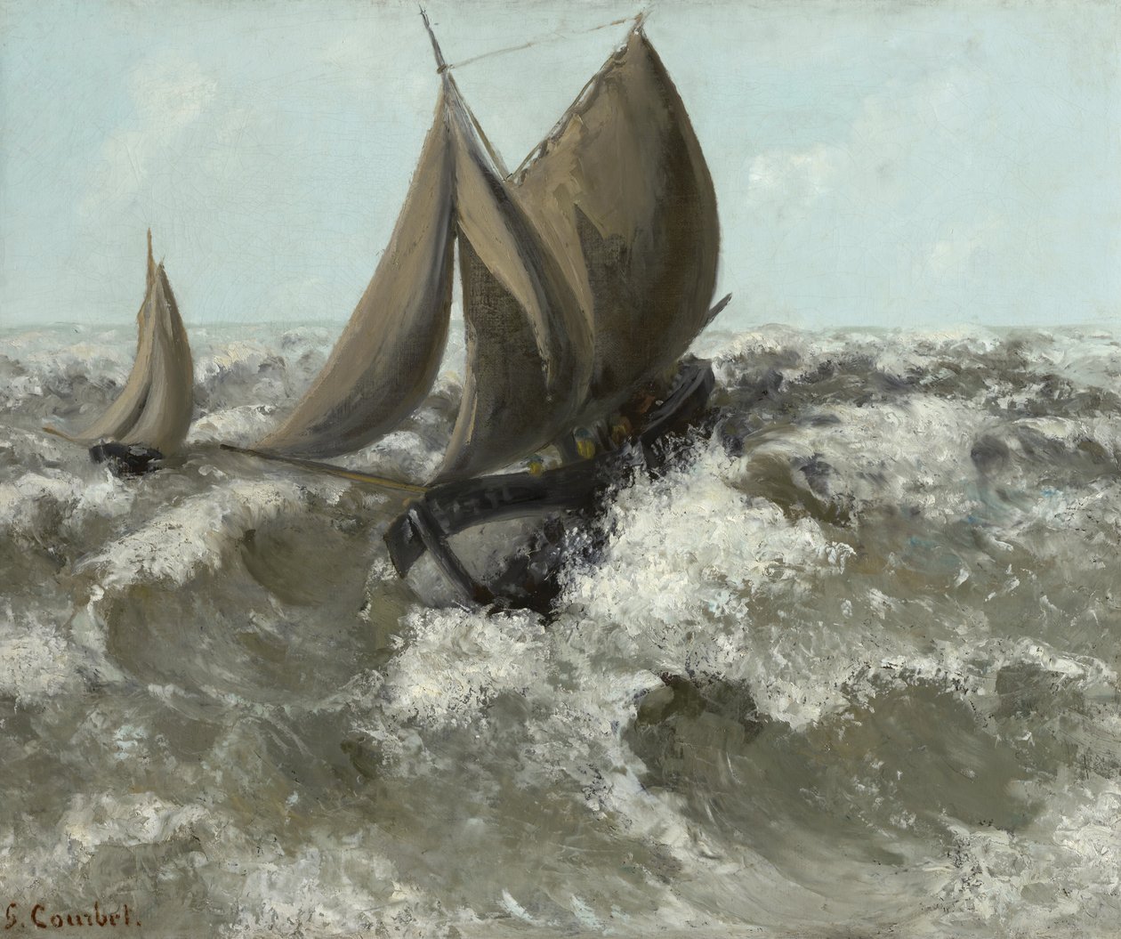 Seilbåten av Gustave Courbet