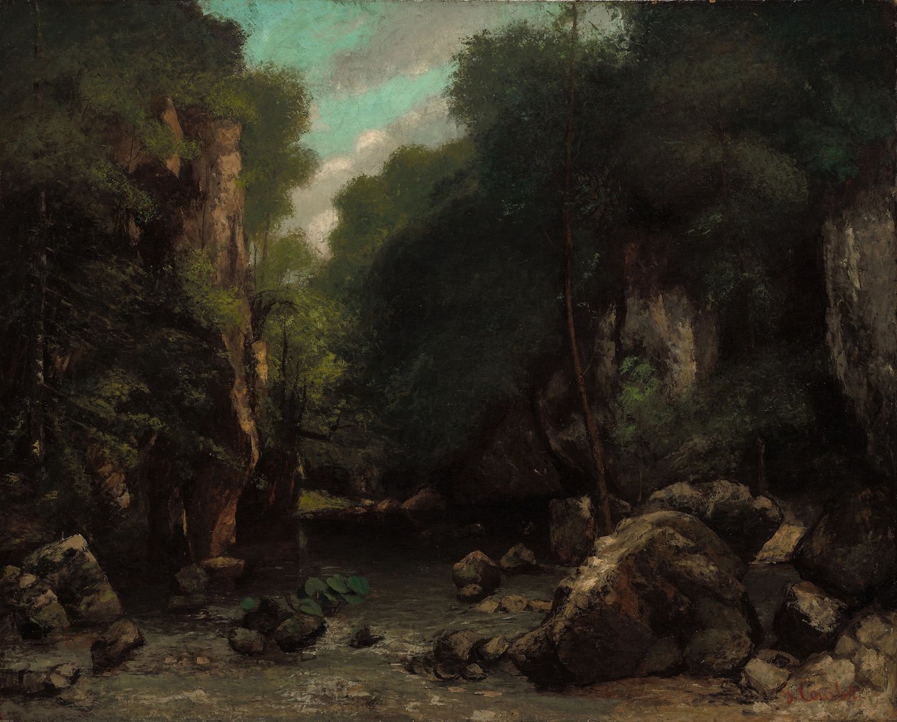 Les Puits-Noir-dalen av Gustave Courbet