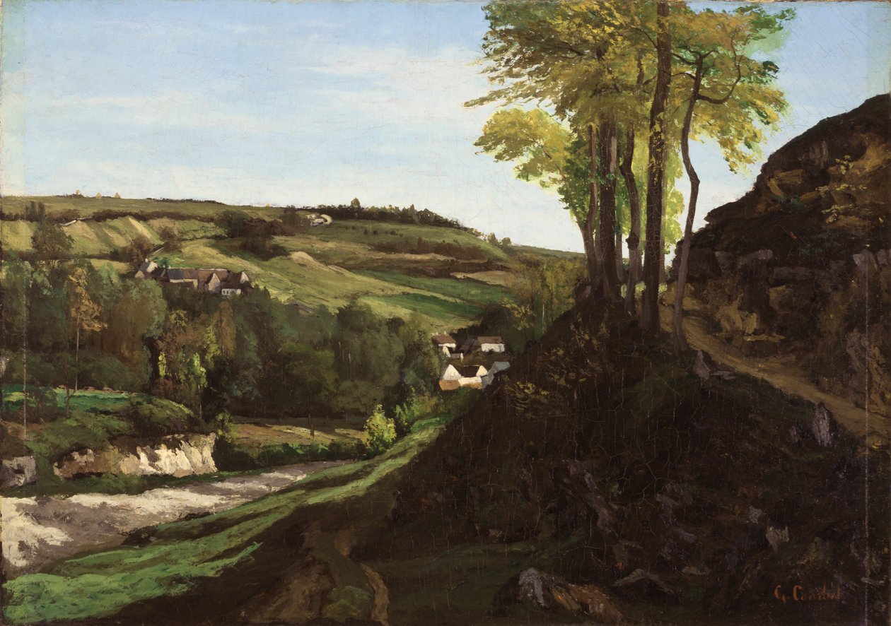 Ornans-dalen av Gustave Courbet