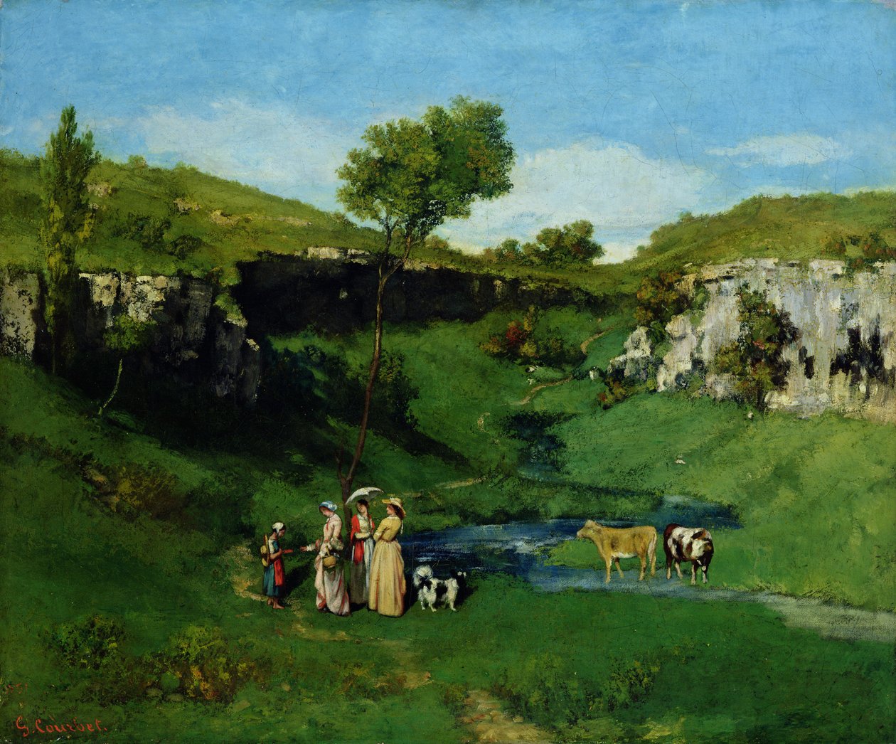 Landsbyjomfruene av Gustave Courbet