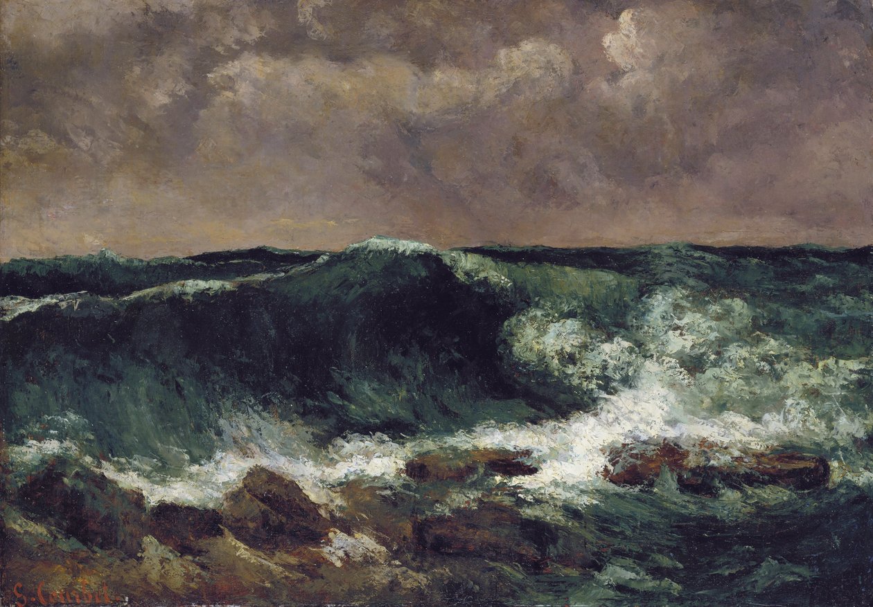 Bølgen av Gustave Courbet
