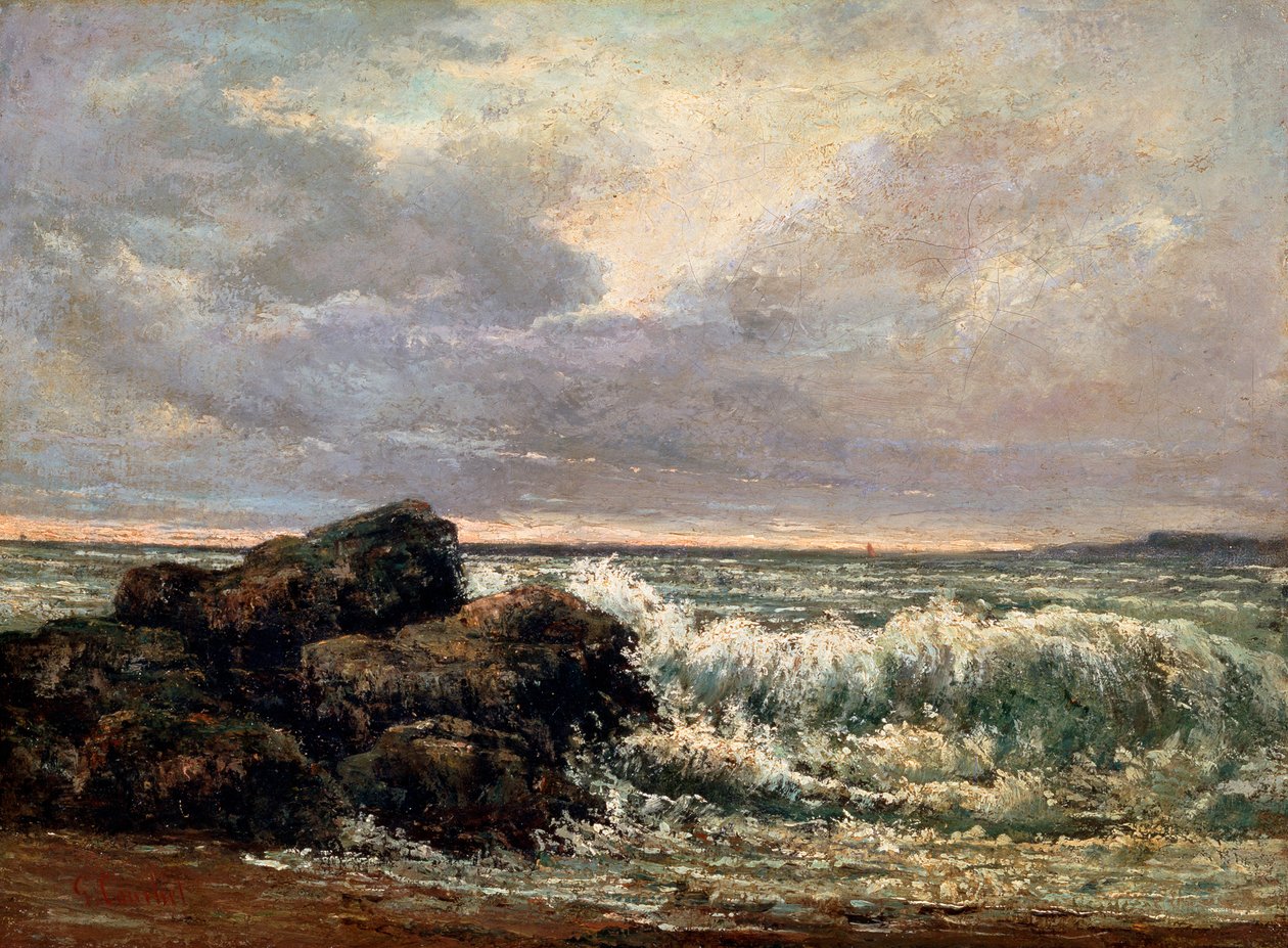 Bølgen, c1870. av Gustave Courbet