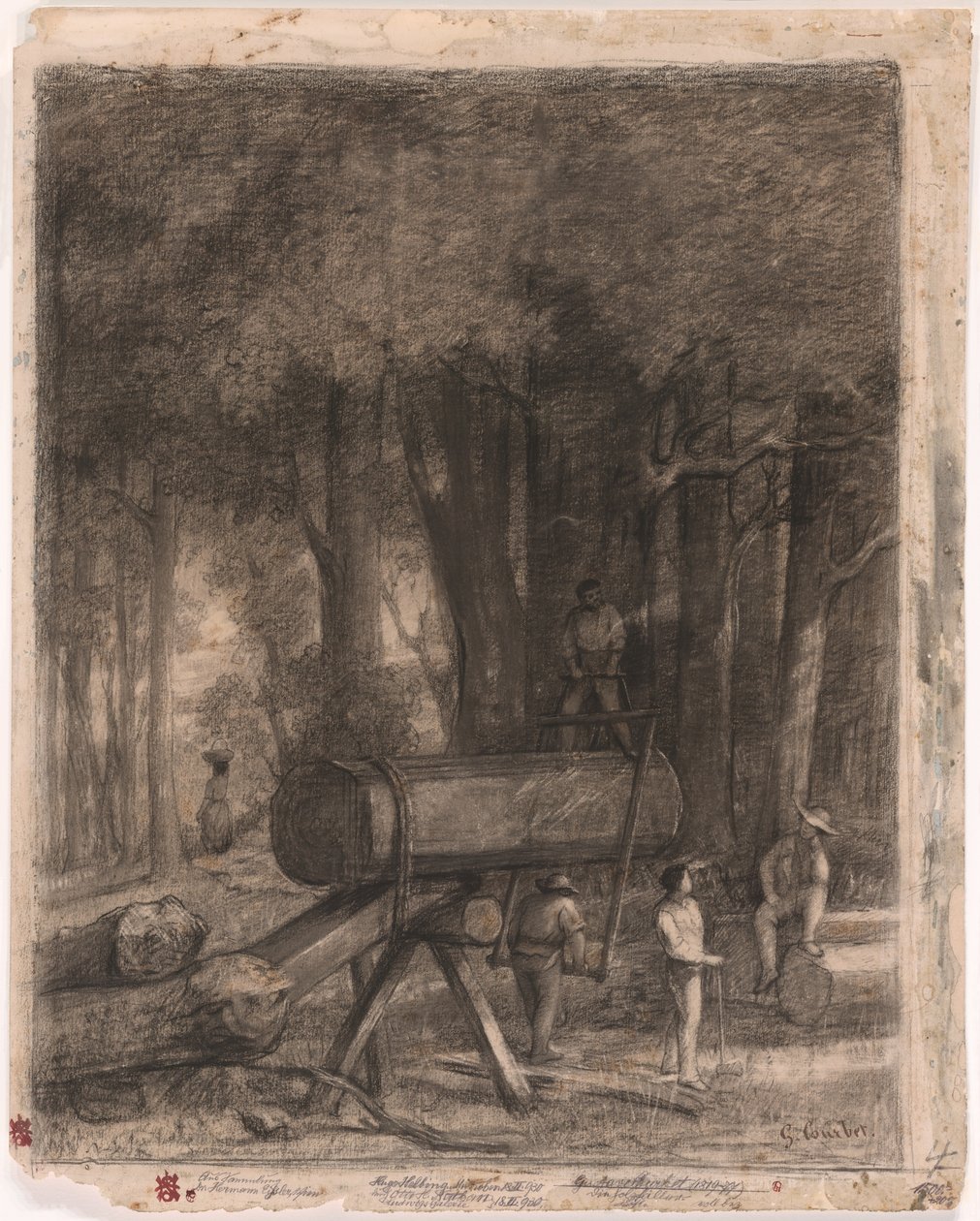 Vedhoggerne av Gustave Courbet