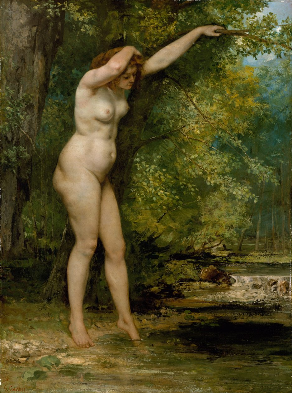 Den unge baderen av Gustave Courbet