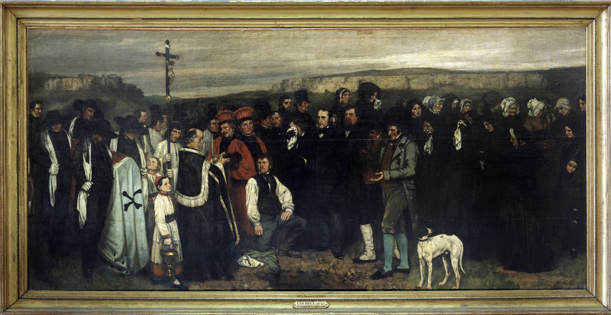 Begravelsen i Ornans - av Gustave Courbet, Musée d